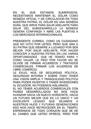 Se Dio La Reeleccion...