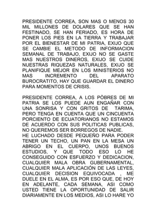 Se Dio La Reeleccion...