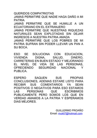 Se Dio La Reeleccion...