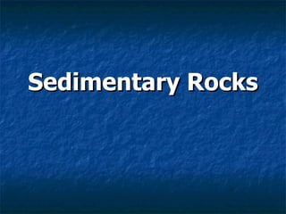 Sedimentary Rocks 