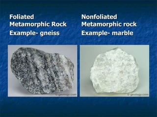 Sedimentary & Metamorphic Rocks | PPT