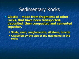 Sedimentary & Metamorphic Rocks | PPT