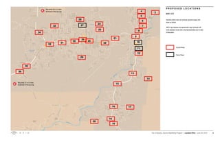 City of Sedona, Arizona Wayfinding Program | Location Plan | June 29, 2018 2
Numbers within each red rectangle represent pages with
blown up details.
NOTE: Sign locations are approximate. Sign Contractor will
verify locations on site with a City Representative prior to start
of fabrication.
	 Current Phase
	 Future Phase
MAP KEY
P R O P O S E D L O C A T I O N S
19
18
16
12
13
15
9
3
22
26
21
36
35
30
31
33
34
32 27
8
6
7
4
5
25
23
24
29
28
20
17
14
10
11
Map detail 37 is 3.5 miles
Southwest of this key map.
Map detail 38 is 3.5 miles
Northwest of this key map.
 