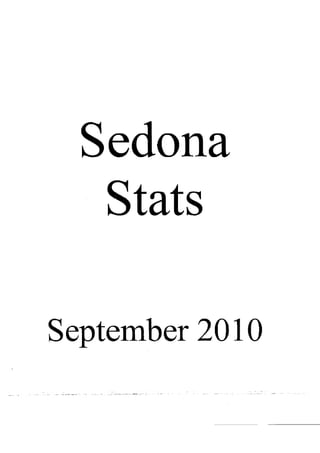 Sedona Stats for September 2010