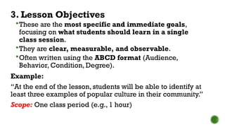 Designing Effective Learning Objectives in Social Studies Education | PPTX