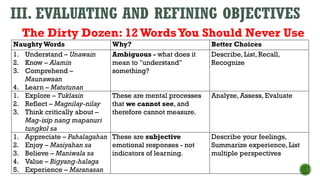 Designing Effective Learning Objectives in Social Studies Education | PPTX
