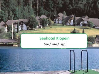 Fotoalbum
Ferienanlage Klopeinersee
       See / lake / lago
 von louihorseman
 