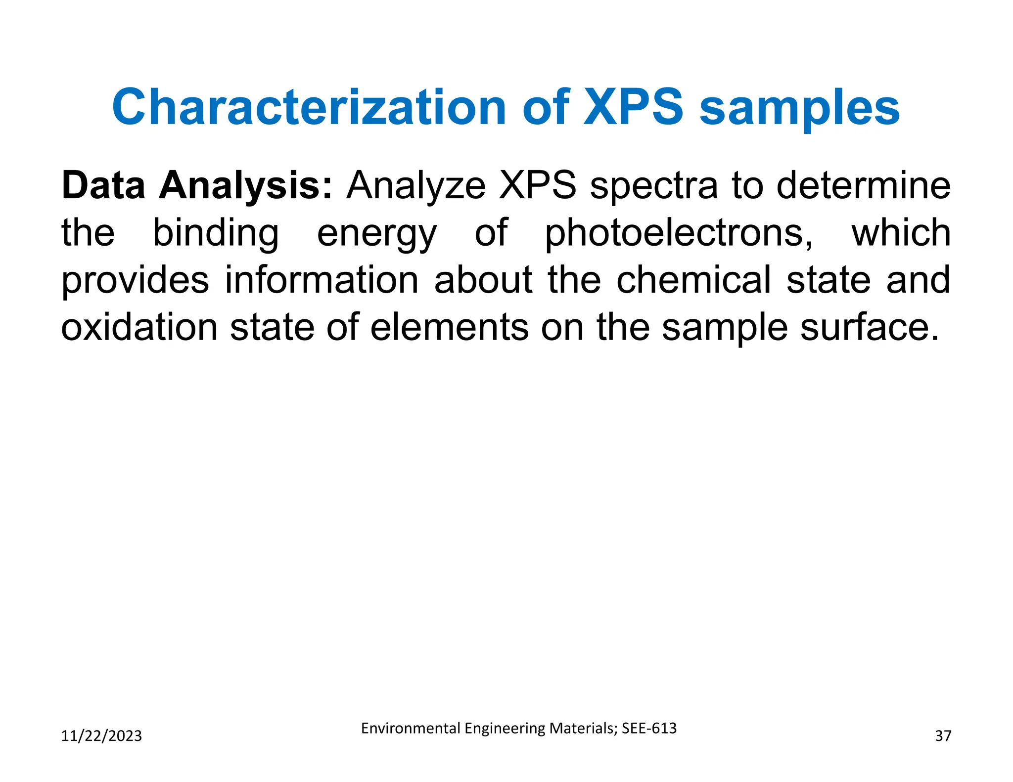 X-ray Photoelectron Spectroscopy (XPS) Technique (Part-2) | PDF