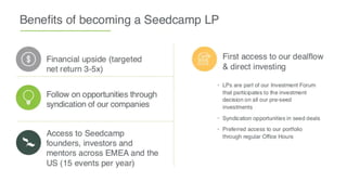Seedcamp Fund IV - VC Pitch Deck Examples