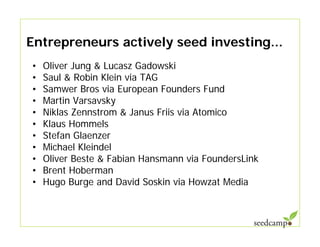 Seedcamp Overview