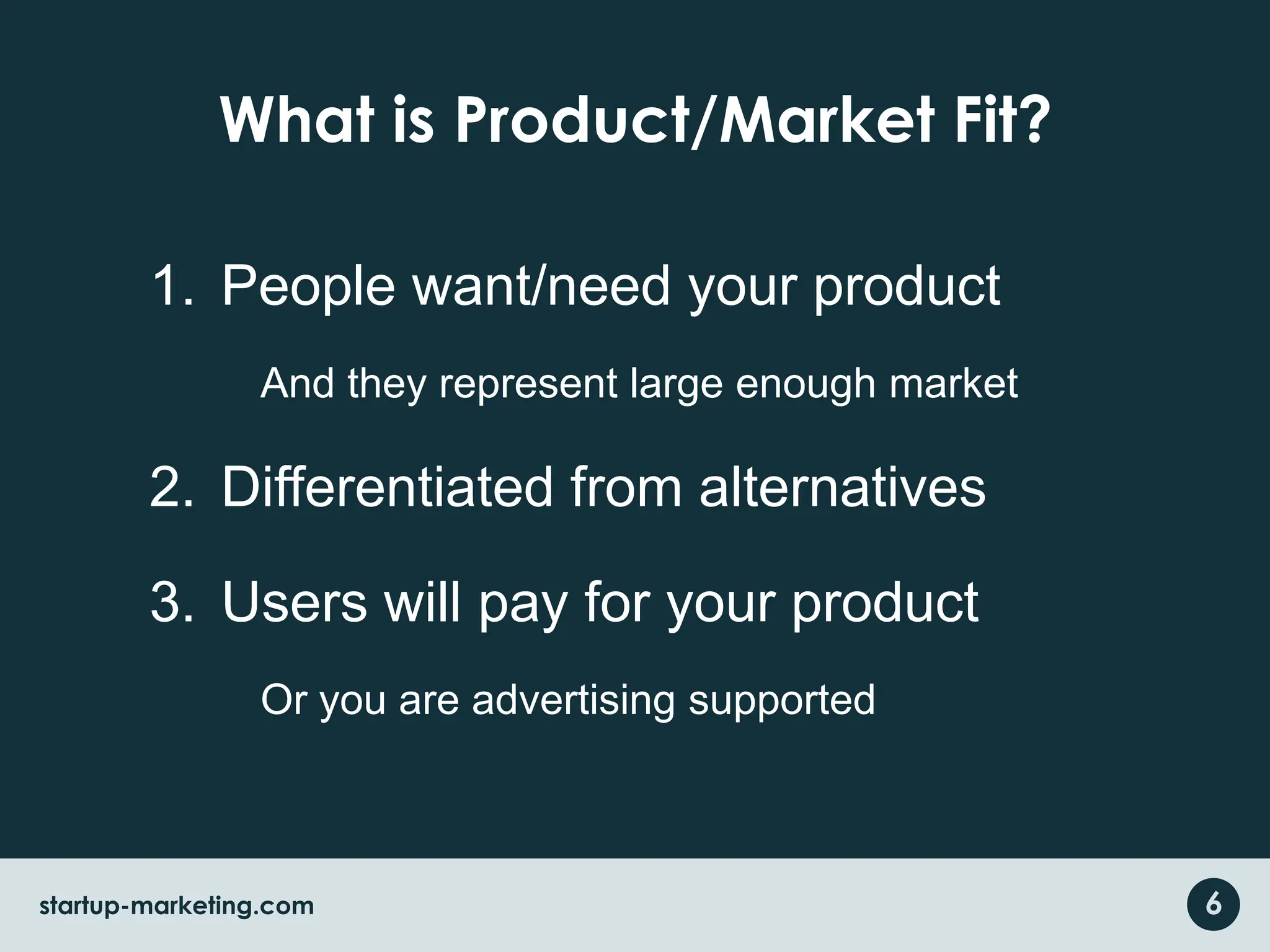 Growth Starts with the Product6startup-marketing.com