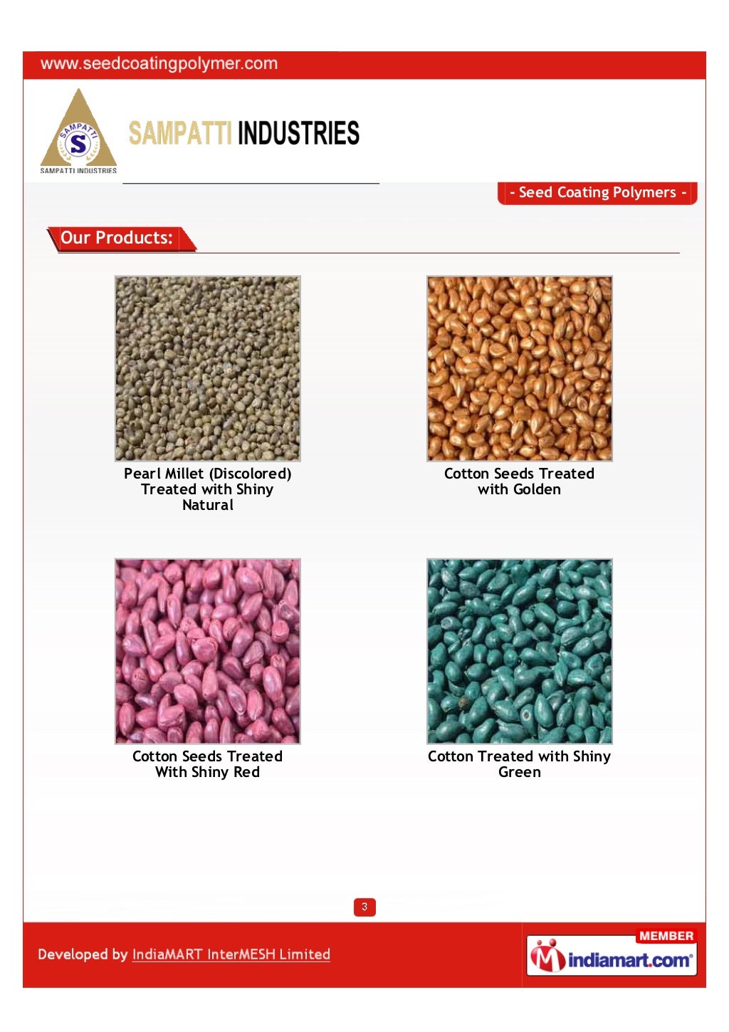 Sampatti Industries, Jalgaon, Seed Enhancement products