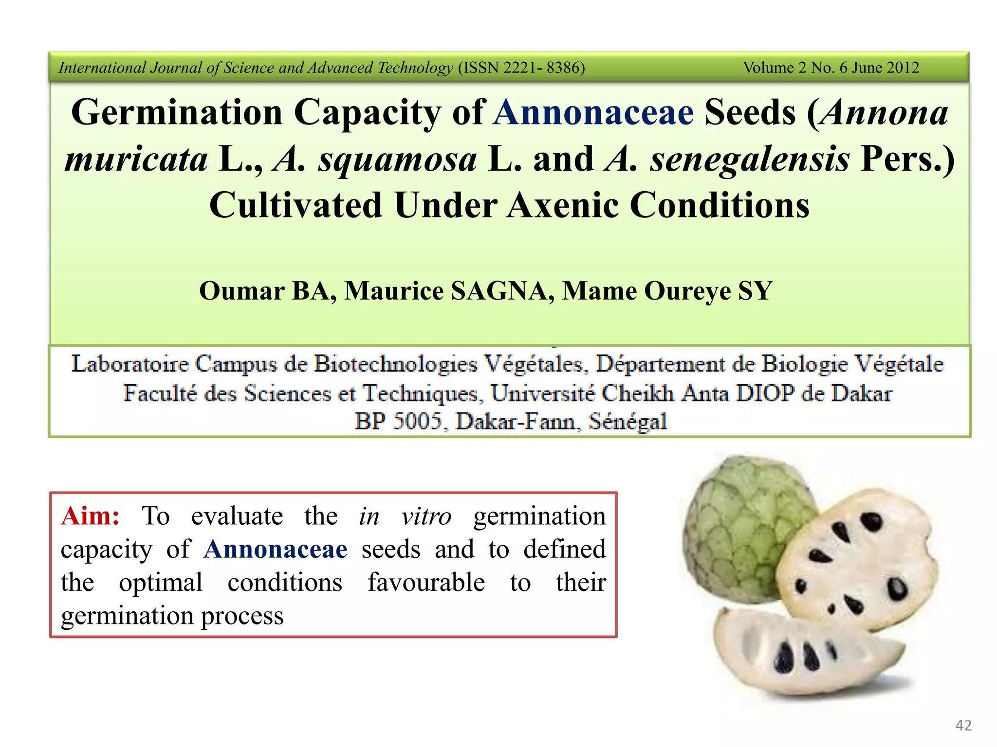 Seed dormancy in tropical fruit crops and measure to overcome it | PPTX