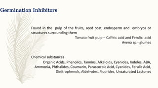 Seed dormancy, its causes and applicability | PPTX