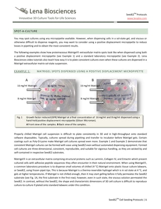 SeedEZ 3D cell culture methods and protocols - cell seeding | PDF