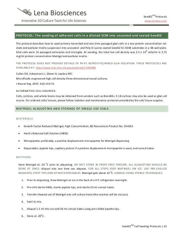 seedez 3d cell culture methods and protocols cell seeding rut 50 form il