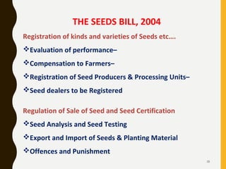 Seed policies (1)