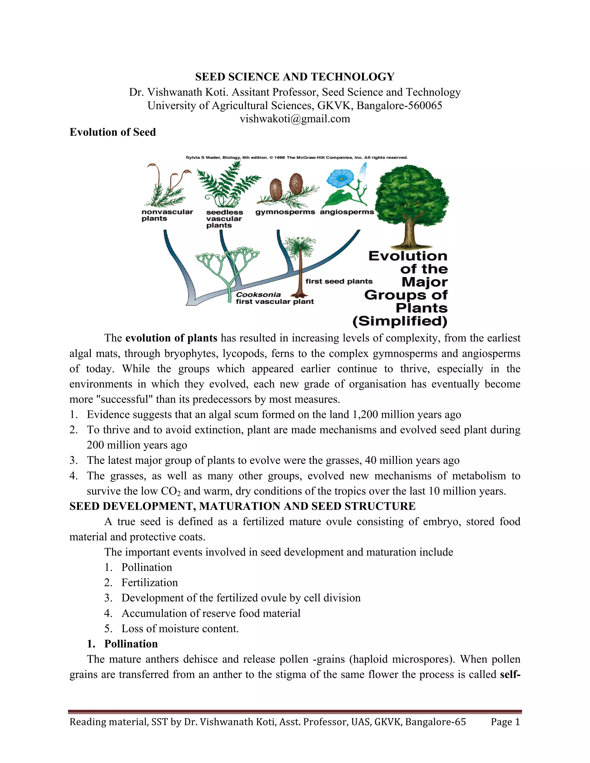 Seed science and technology | PDF