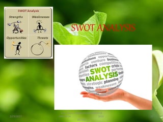 SWOT ANALYSIS
2/23/2017
B.Sc. (Hons.) AGRICULTURE BATCH-13
GROUP-04 SEED
SECTOR
21
 