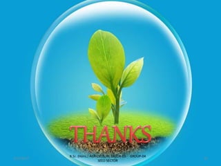 2/23/2017
B.Sc. (Hons.) AGRICULTURE BATCH-13 GROUP-04
SEED SECTOR
33
 