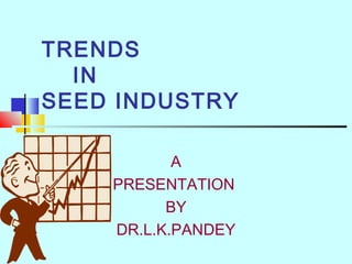 TRENDS 
IN 
SEED INDUSTRY 
A 
PRESENTATION 
BY 
DR.L.K.PANDEY 
 