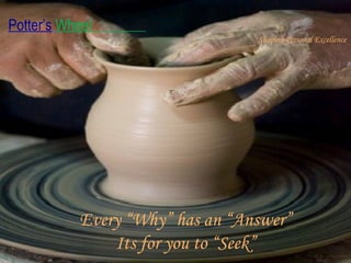 Every “Why” has an “Answer” Its for you to “Seek”  