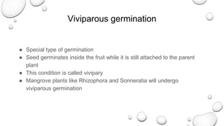 Seed structure and germination | PPTX