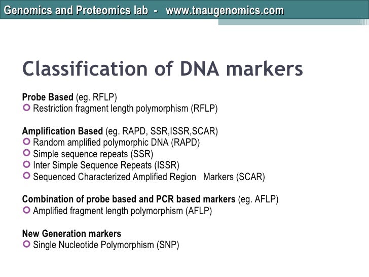 DNA Markers Techniques for Plant Varietal Identification