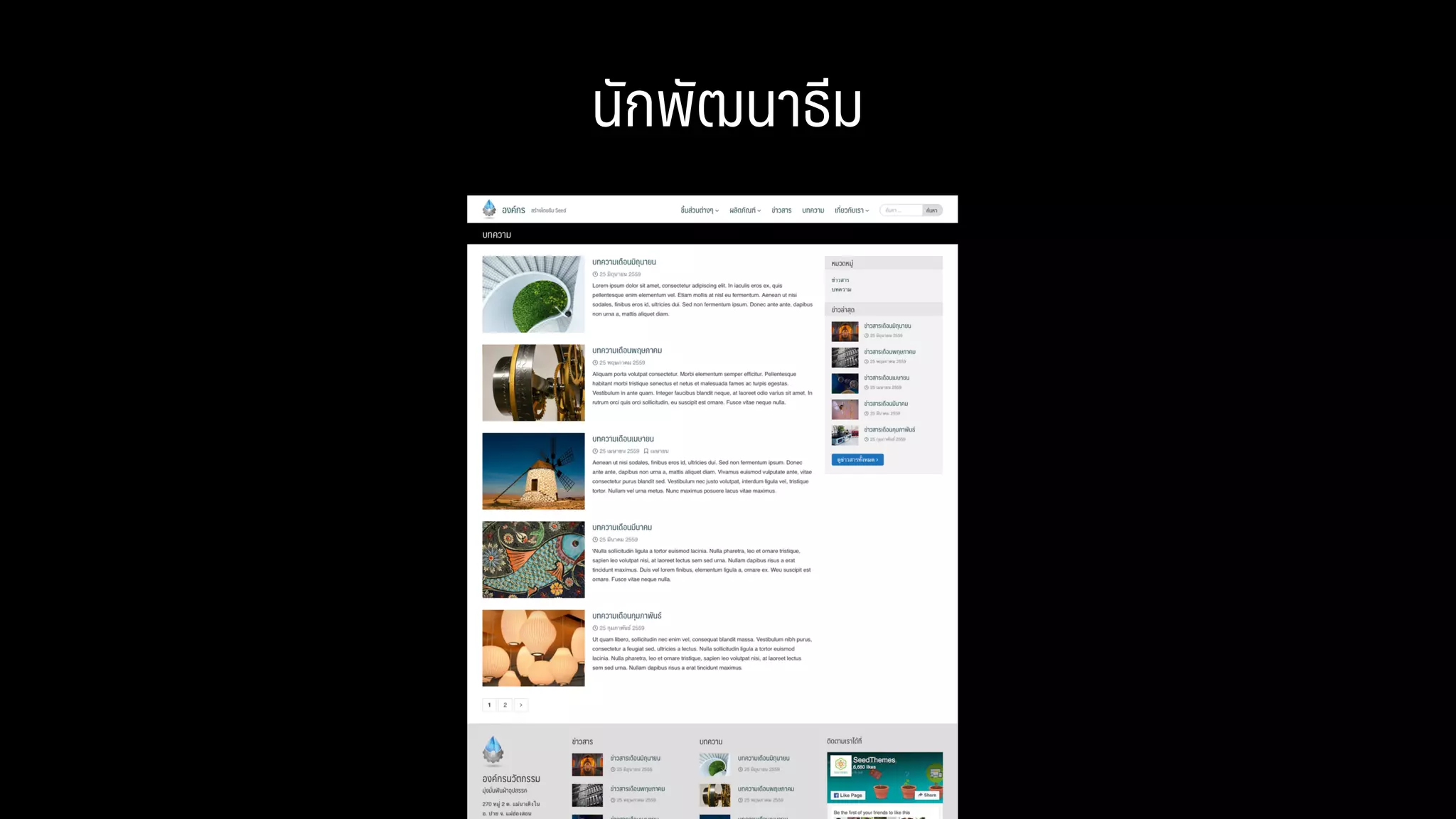 นักพัฒนาธีม
 