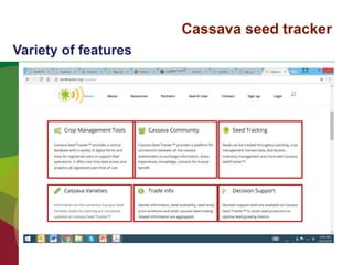 Cassava Seed Tracker Presentation | PPTX