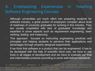 Software Engineering education and teaching | PPT