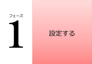 フェーズ




       設定する



              171
 