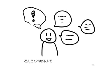どんどん出せる⼈も
            57
 