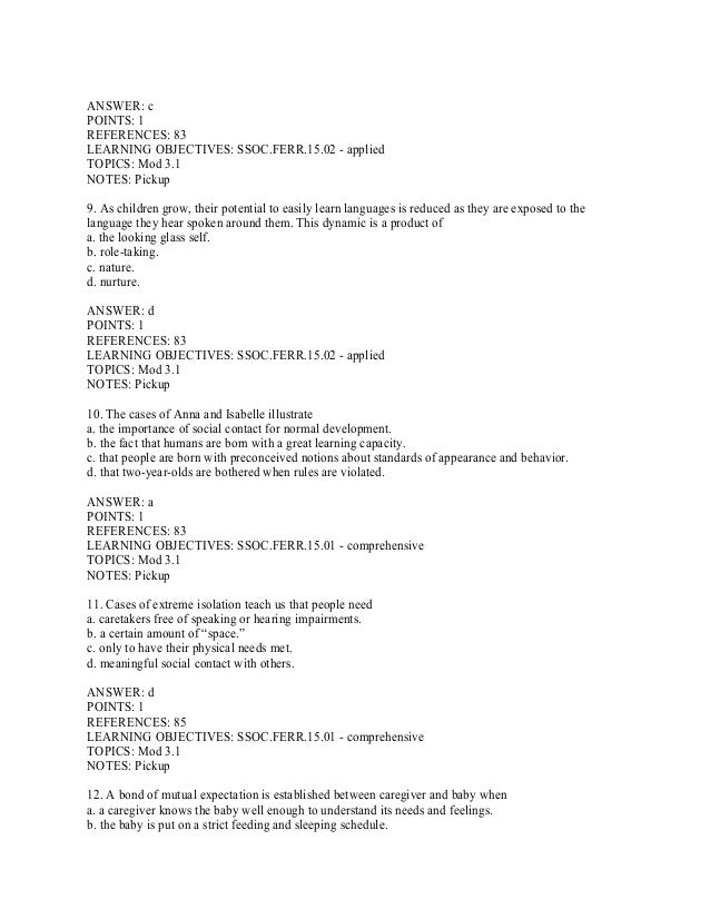 Seeing Sociology An Introduction 3rd Edition Ferrante Test Bank