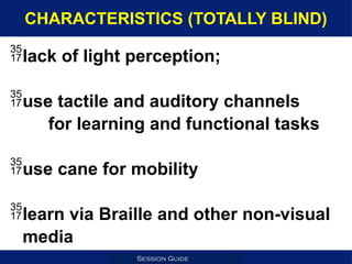 Difficulty In Seeing Characteristics of Learners with Difficulty in Seeing.pptx