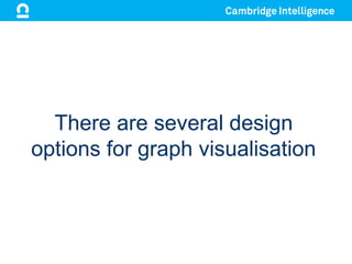 There are several design
options for graph visualisation
 