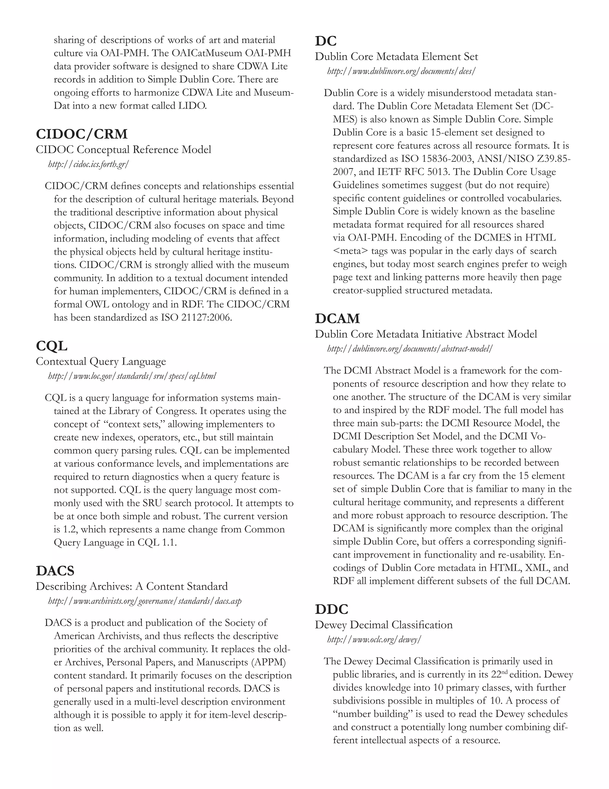 Glossary of Metadata standards | PDF