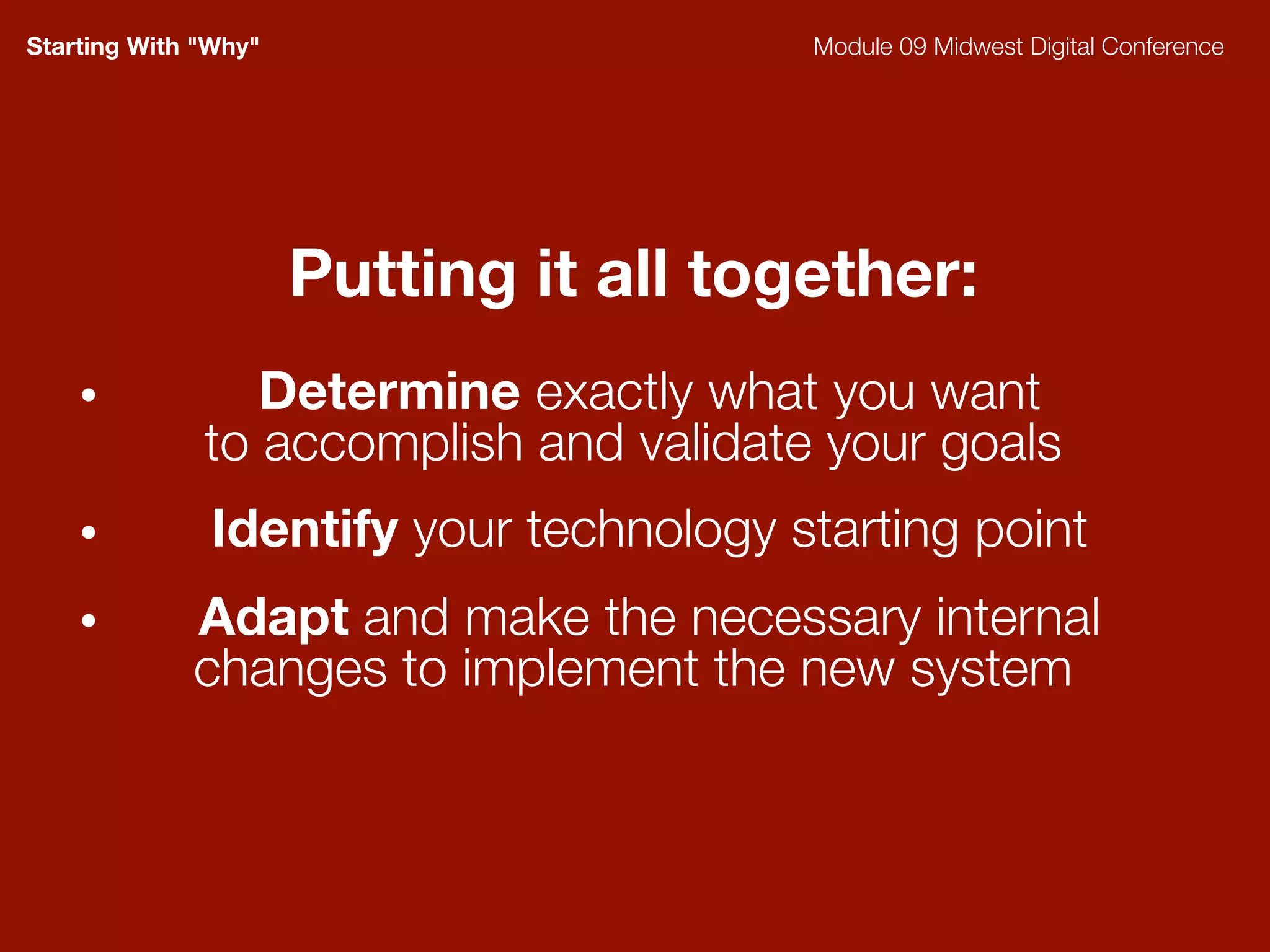 Seeking The Why - Module 09