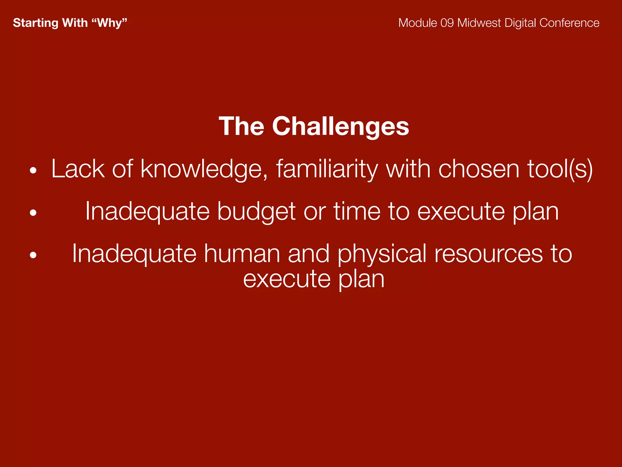 Seeking The Why - Module 09