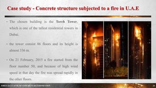 FIRES AS A CAUSE OF CONCRETE DETERIORATION | PPTX