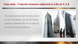 FIRES AS A CAUSE OF CONCRETE DETERIORATION | PPTX