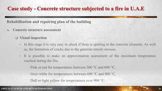 FIRES AS A CAUSE OF CONCRETE DETERIORATION | PPTX
