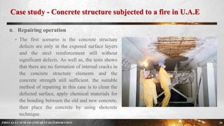 FIRES AS A CAUSE OF CONCRETE DETERIORATION | PPTX