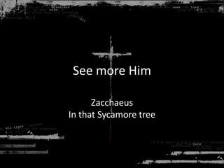 See more Him ZacchaeusIn that Sycamore tree 