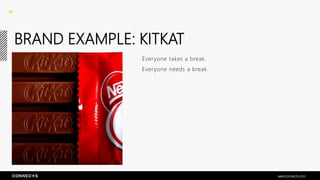 BRAND EXAMPLE: KITKAT
Everyone takes a break.
Everyone needs a break.
seenconnects.com
 