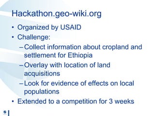 See Potential for crowdsourcing and mobile phones Nov 10 2014