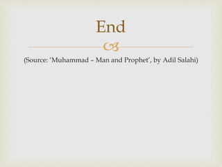 (The Life of the Prophet Muhammad: Chapter 4: Summary | PPTX