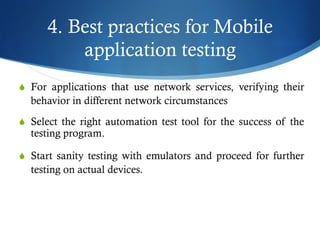 Mobile App Testing | PDF
