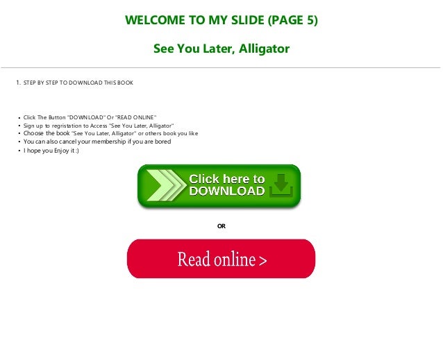Best Pdf See You Later Alligator Full Pages