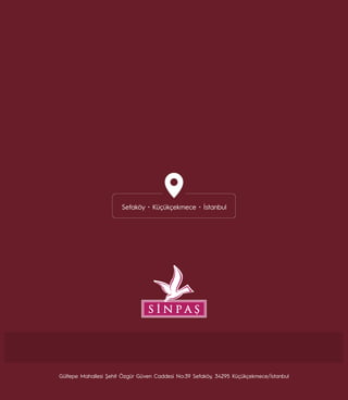 444 1974
sinpasboulevard.com
Gültepe Mahallesi Şehit Özgür Güven Caddesi No:39 Sefaköy, 34295 Küçükçekmece/İstanbul
Sefaköy • Küçükçekmece • İstanbul
 